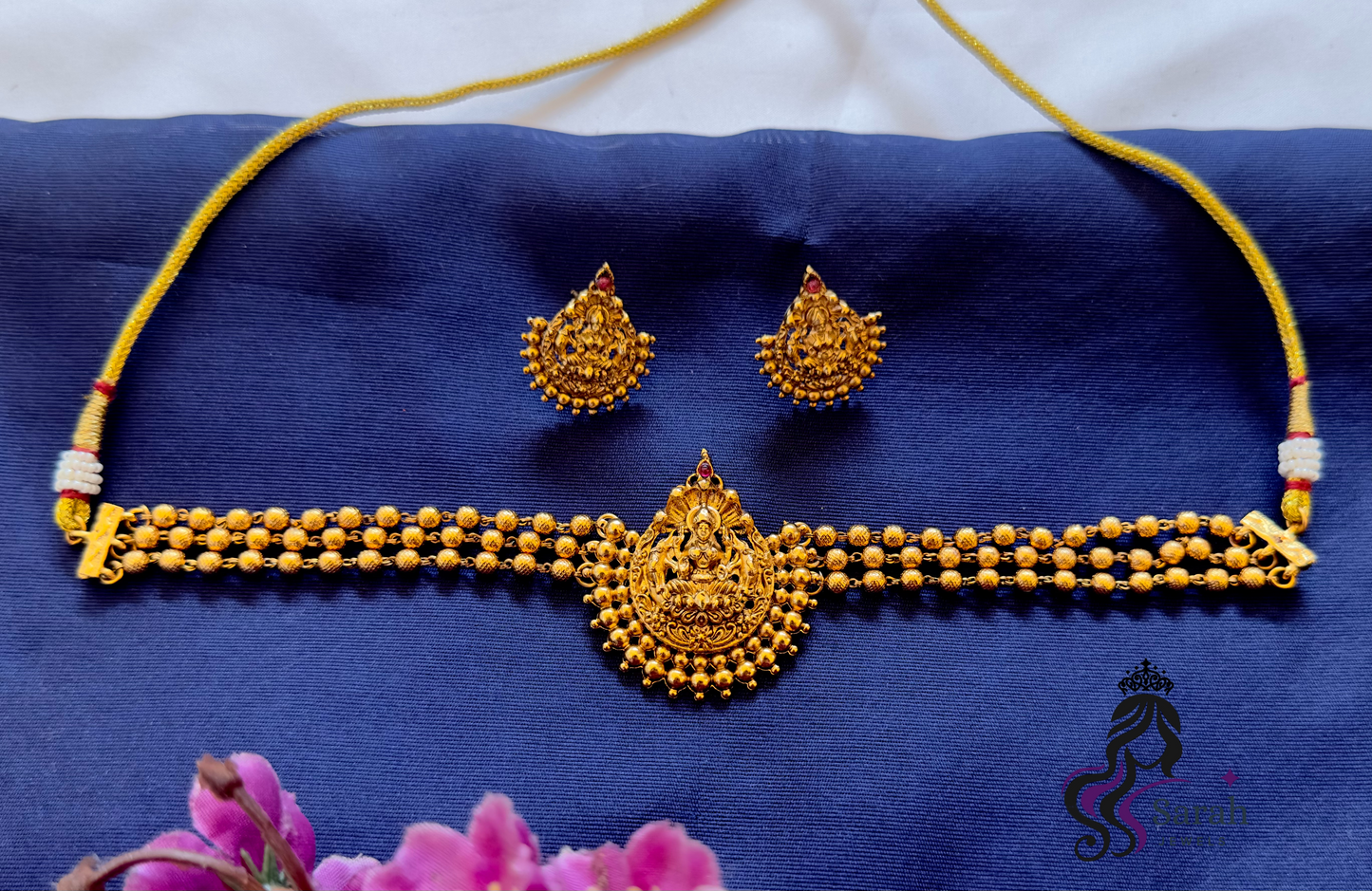 Gold Lakshmi Choker